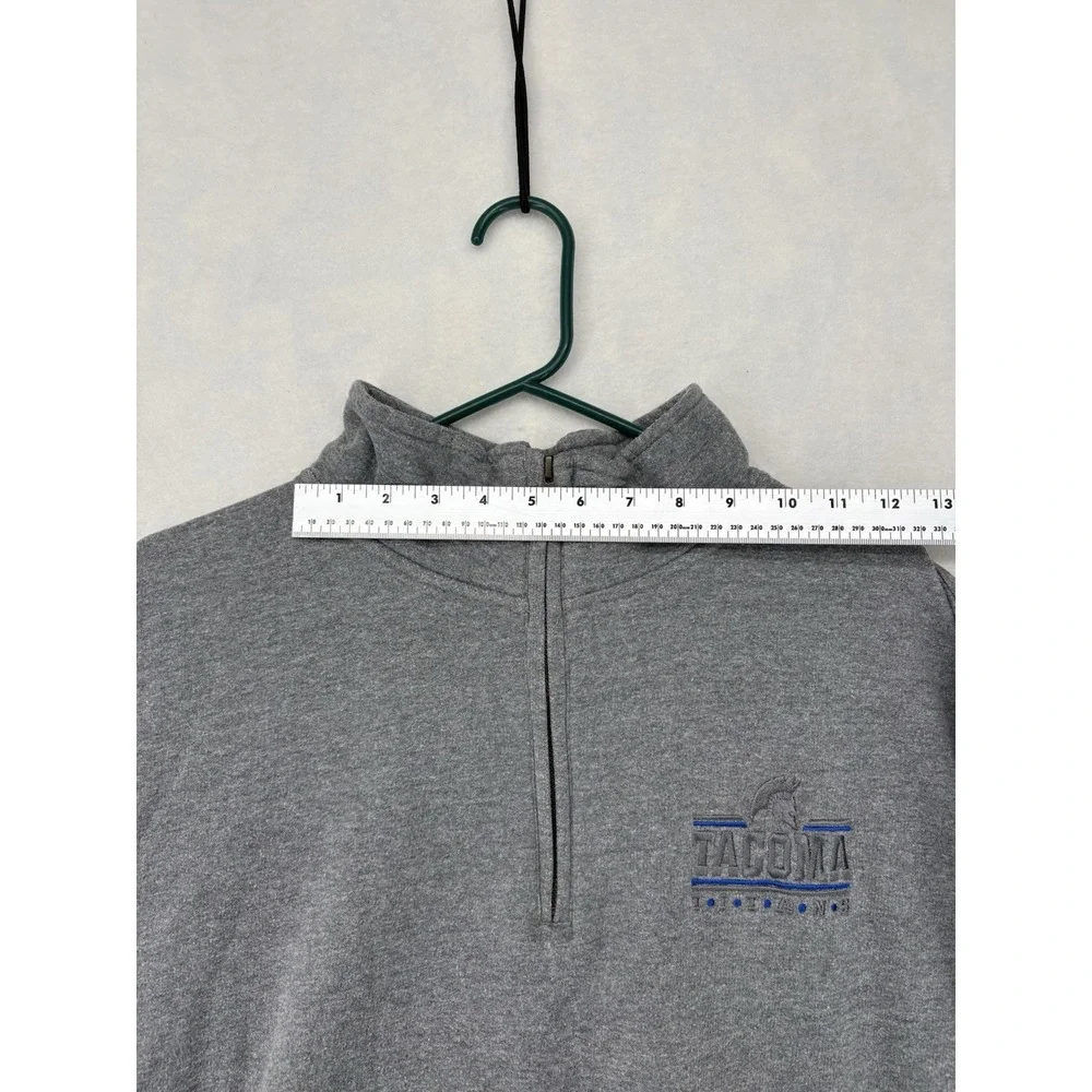 MV Sport Quarter Zip Pullover Sweater Gray Tacoma Titans Mens XL